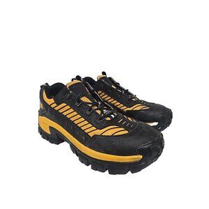 Caterpillar Men’s P72602 Invader Mecha Composite Toe Work Shoes Black/Yellow 11W
